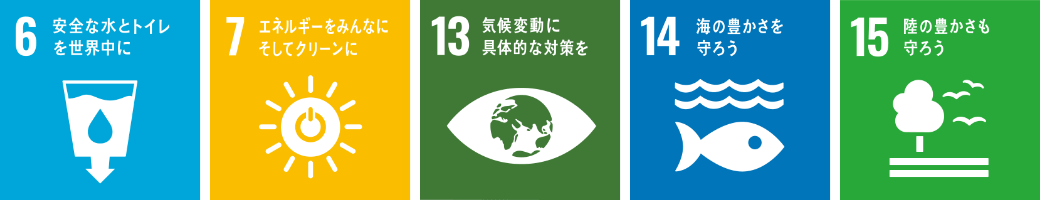 SDGs6・7・13・14・15